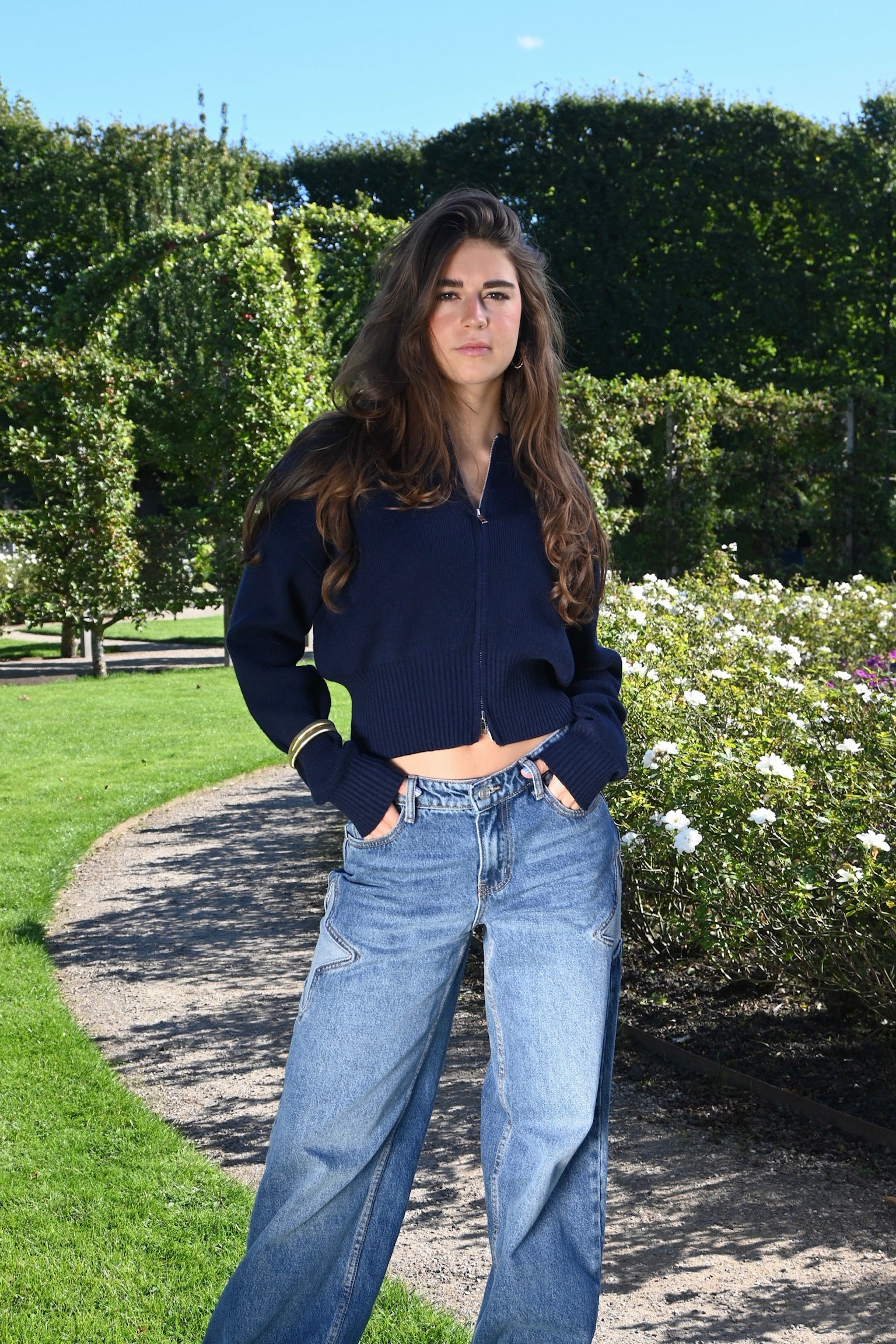 Esmay knit vest - blauw