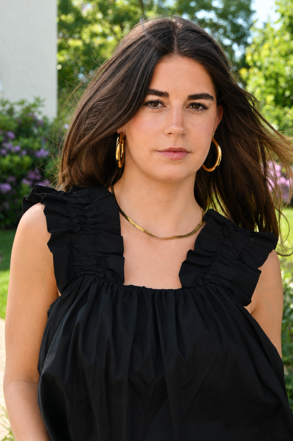Basic flat necklace - gold