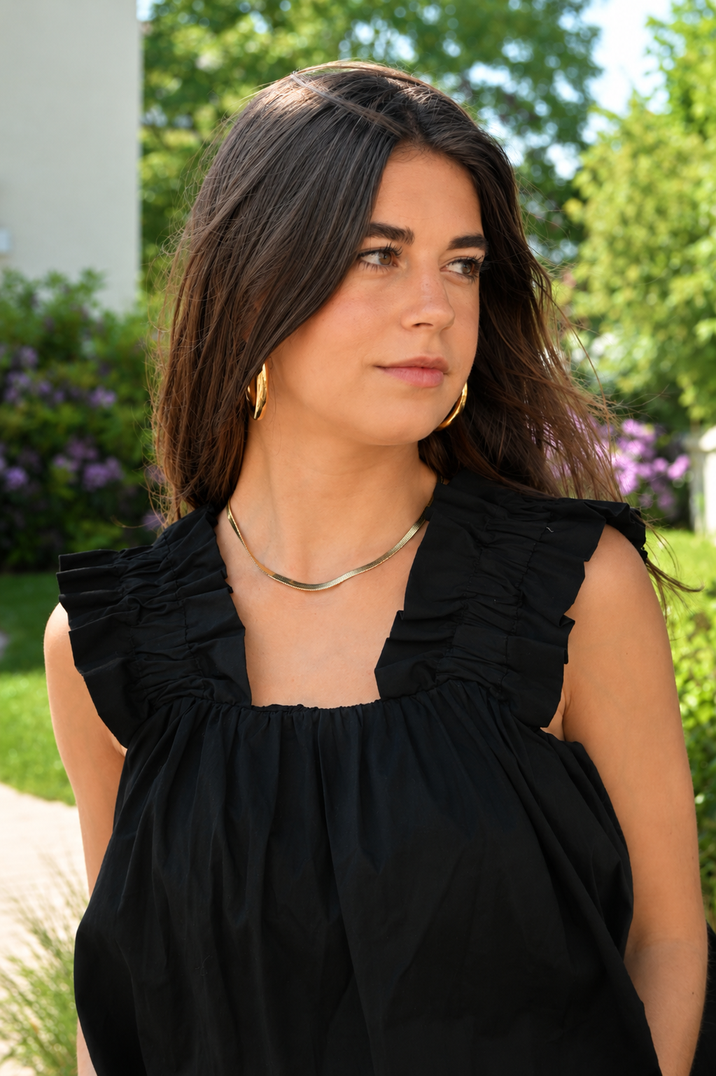 Basic flat necklace - gold