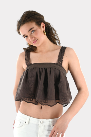 Top Breeze - marron foncé - Fashiontiger 6