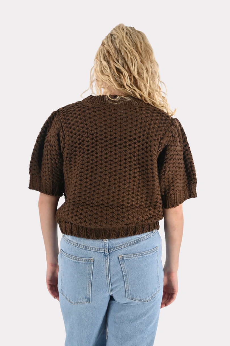Brownie knitted top - bruin - fashiontiger 3