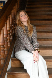 Check mate blouse - bruin