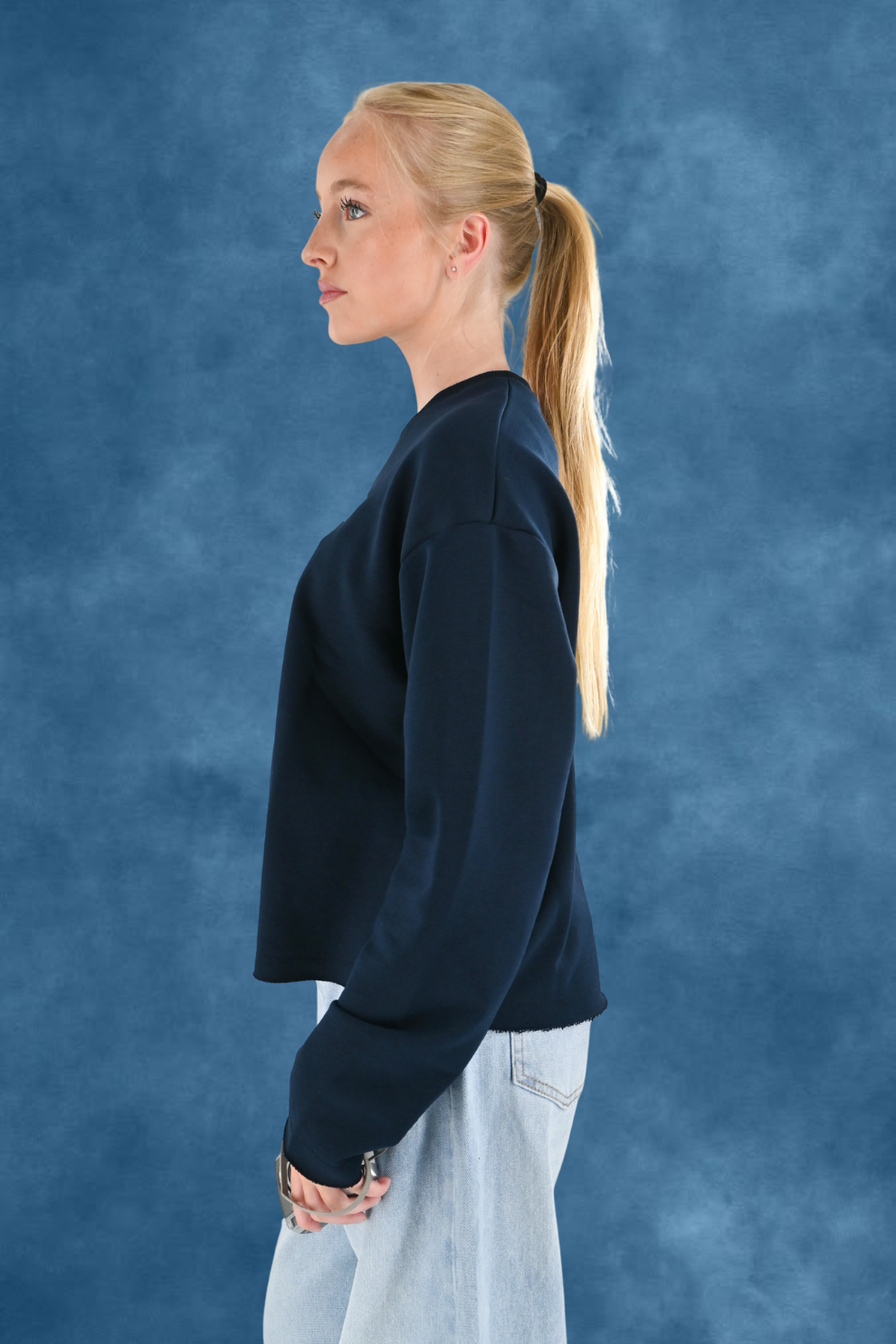 College sweater - navy - Fashiontiger 5