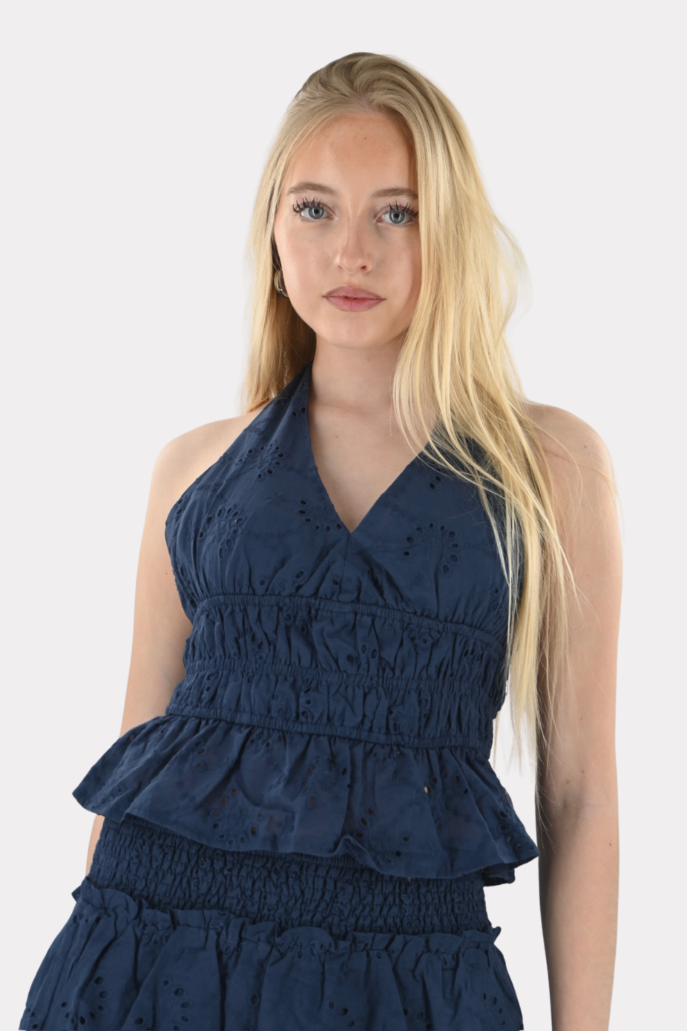 Coral top - navy - Fashiontiger 4