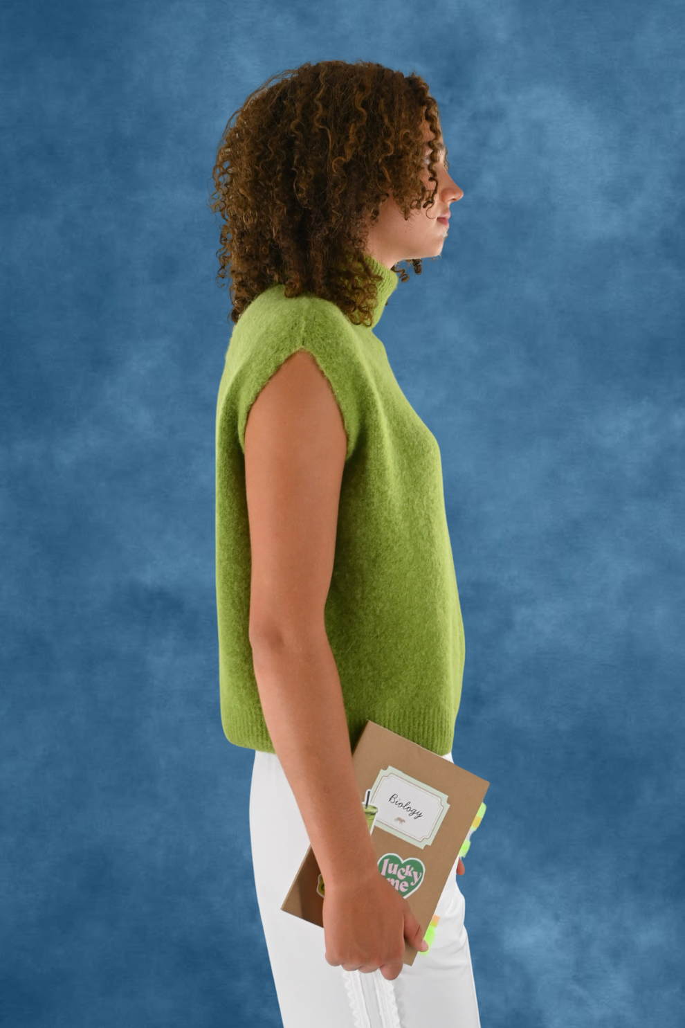 Cozy high knit - salie groen - Fashiontiger 2