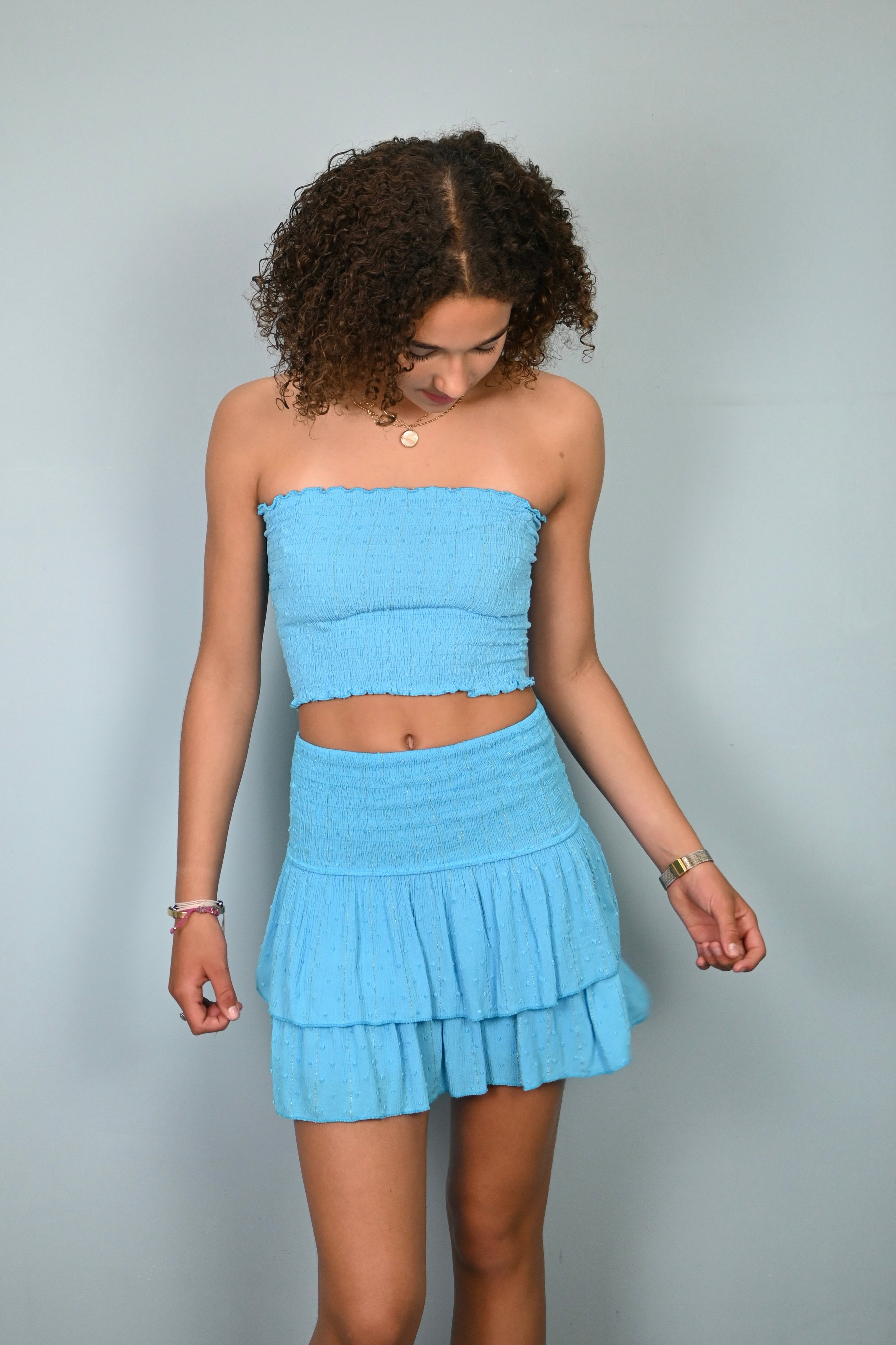 Caribbean skort - tiffany blue