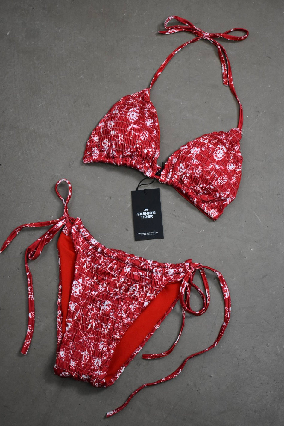 Tuscany bikini - red/white