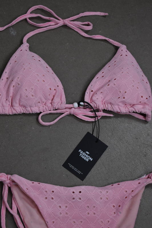 Broderie bikini - roze