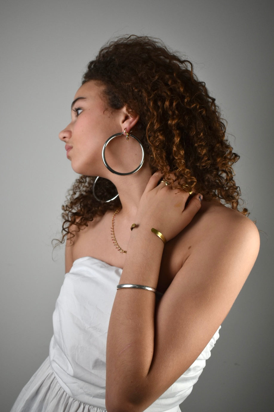 Hoops don't lie earrings - zilver