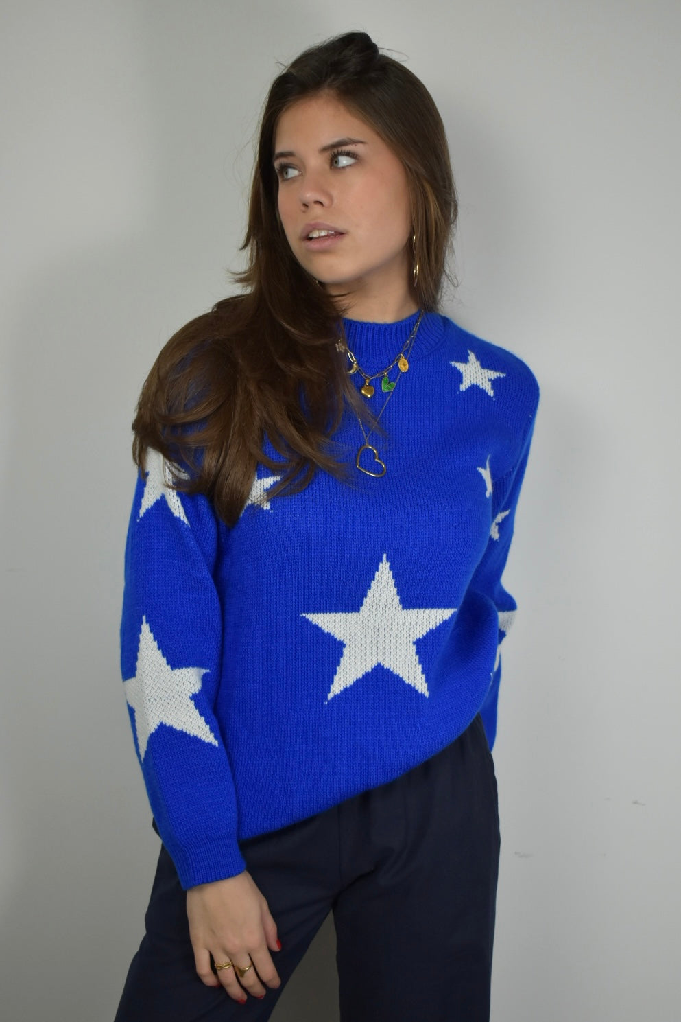 Starry sweater - cobalt