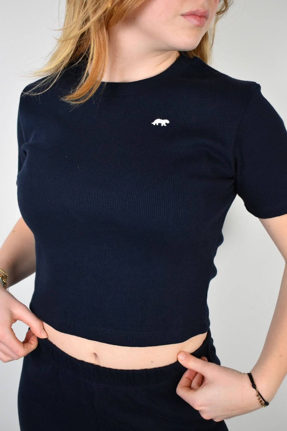 Sunday top korte mouw - navy