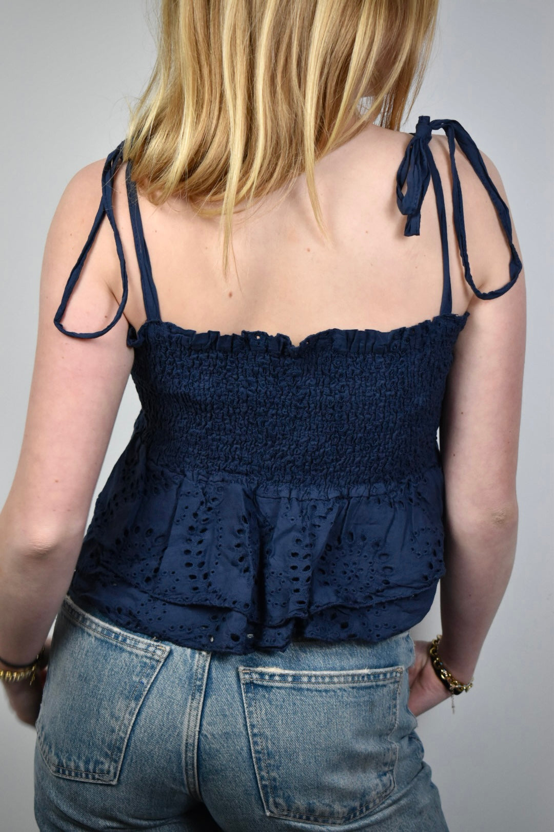 Poppy top - navy