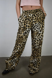 Wild cats pants groen - leopard