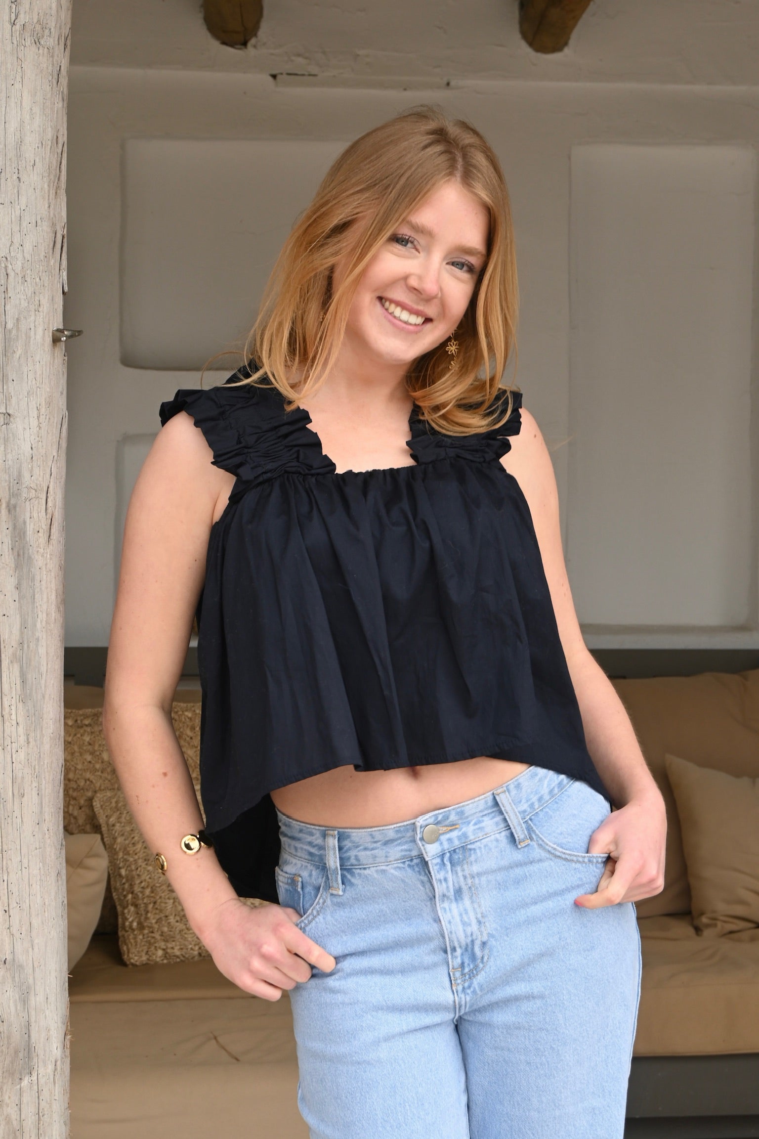 Bubble top - navy