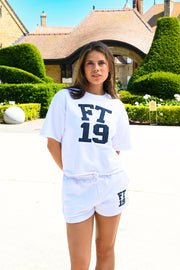 College-Shorts - Weiß