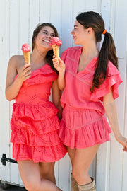 Blouse Menorca - corail