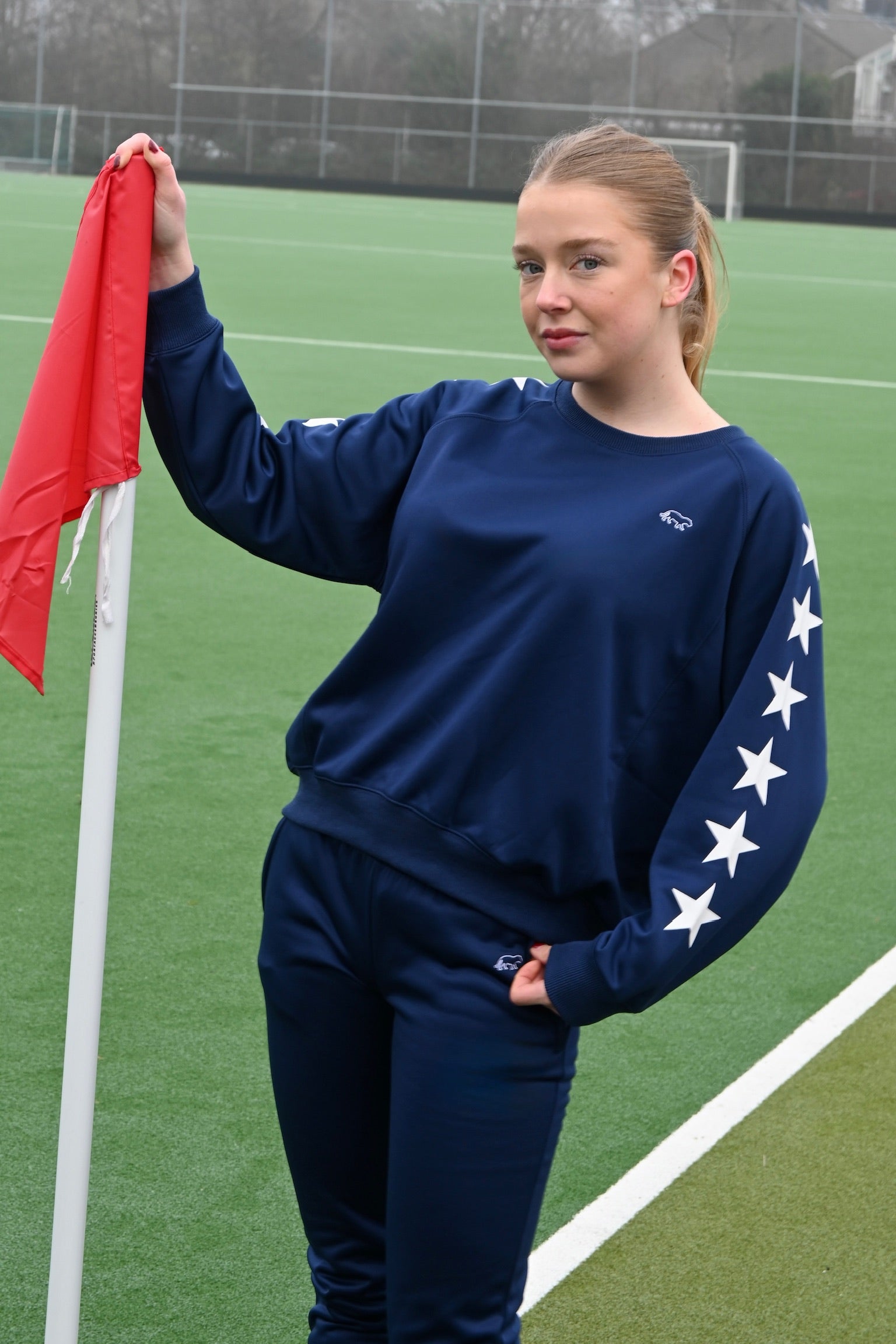 Sweat d'entraînement Tiger - bleu marine