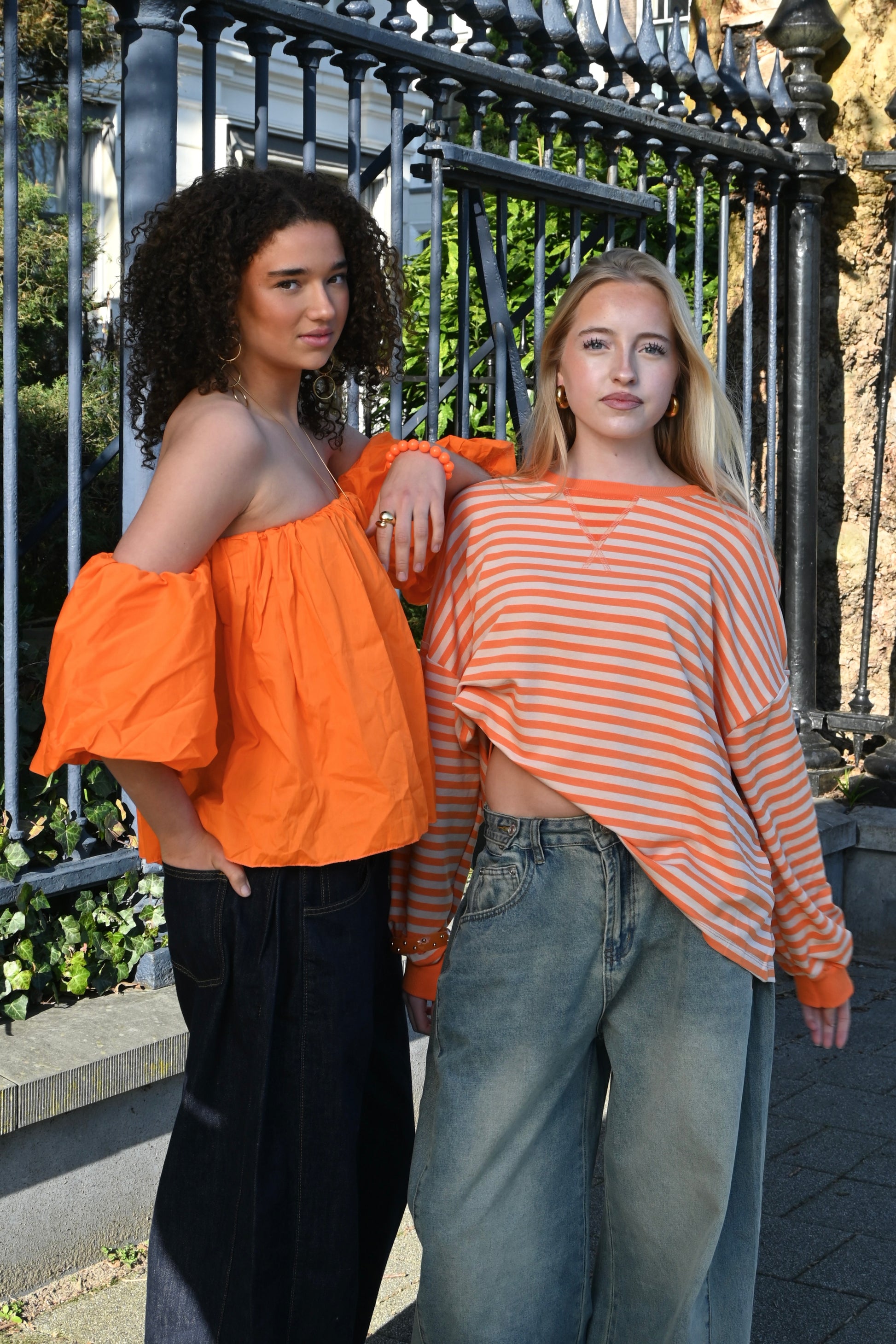 Eloise blouse - oranje - Fashiontiger 4