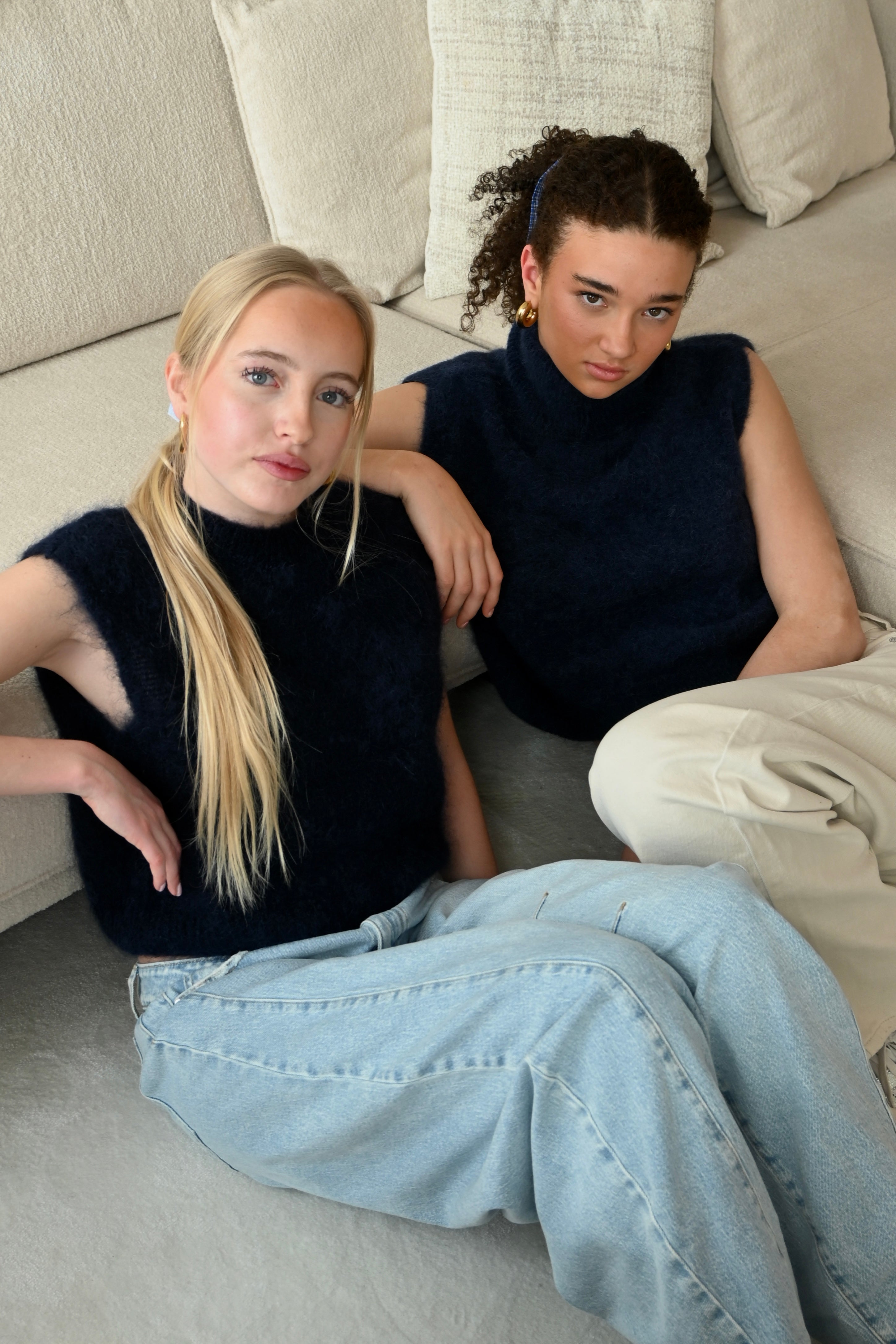 Soft classic knit  - navy