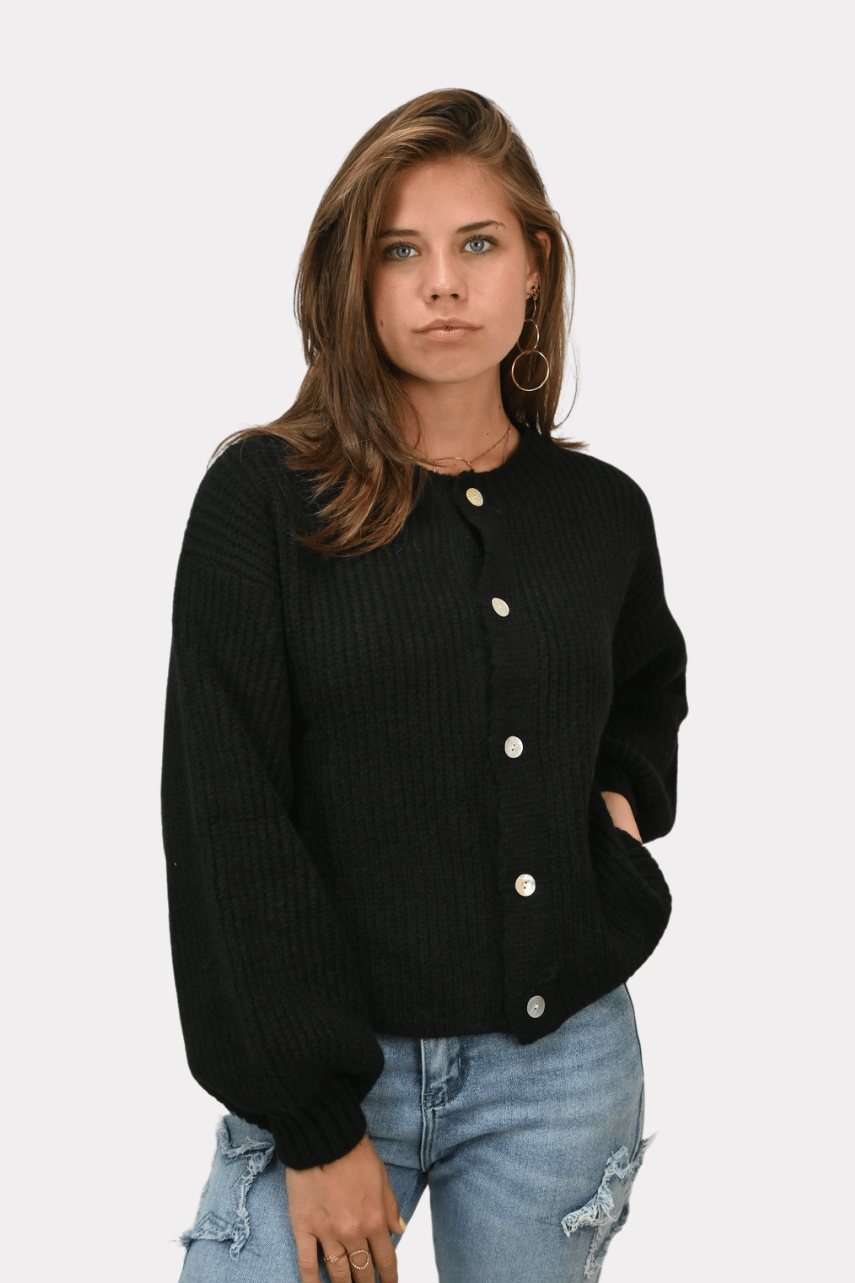 Brooklyn cardigan - zwart