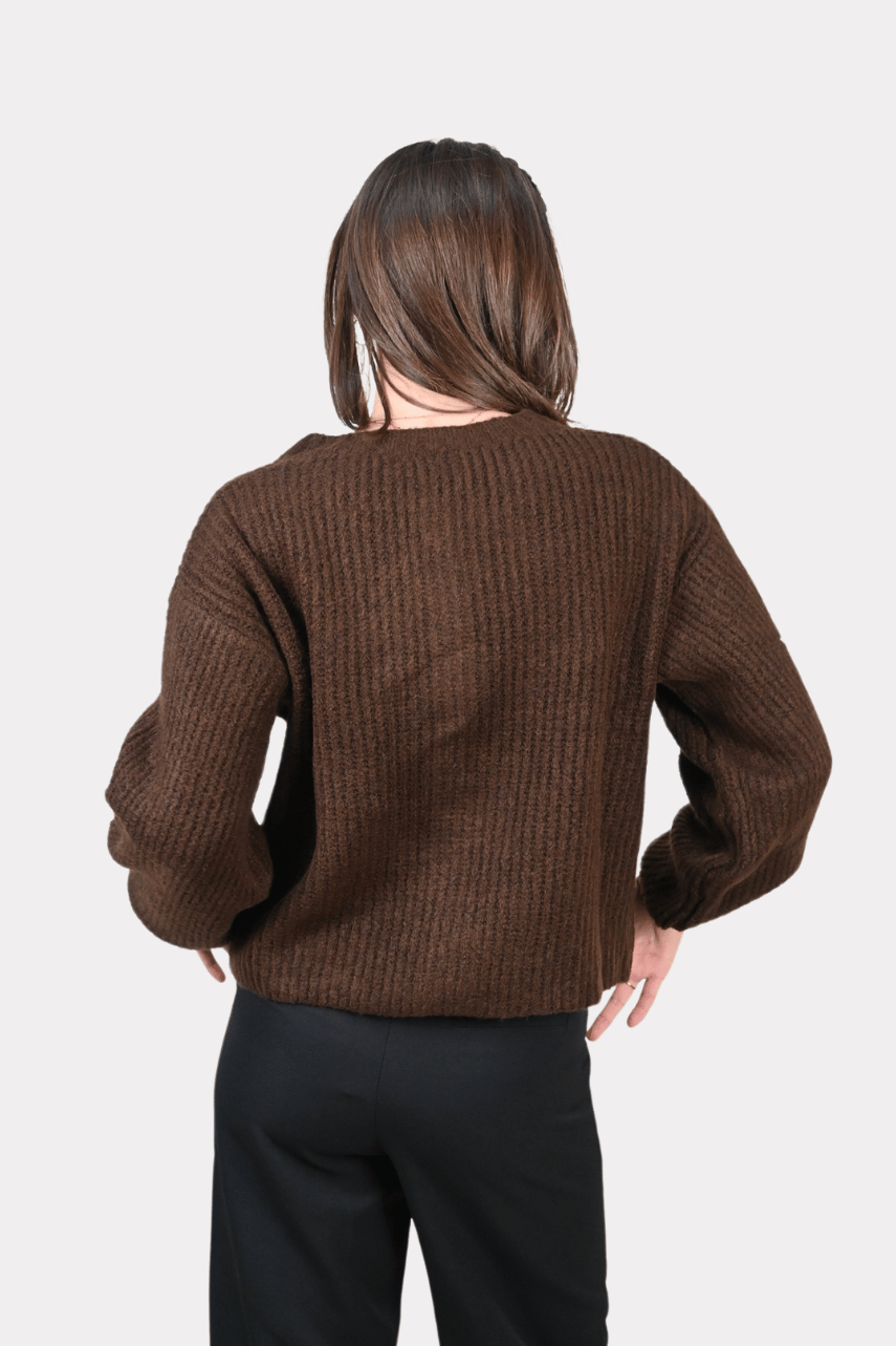 Brooklyn cardigan - bruin