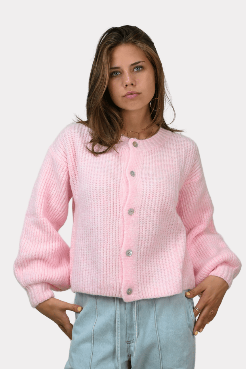 Brooklyn cardigan - licht roze