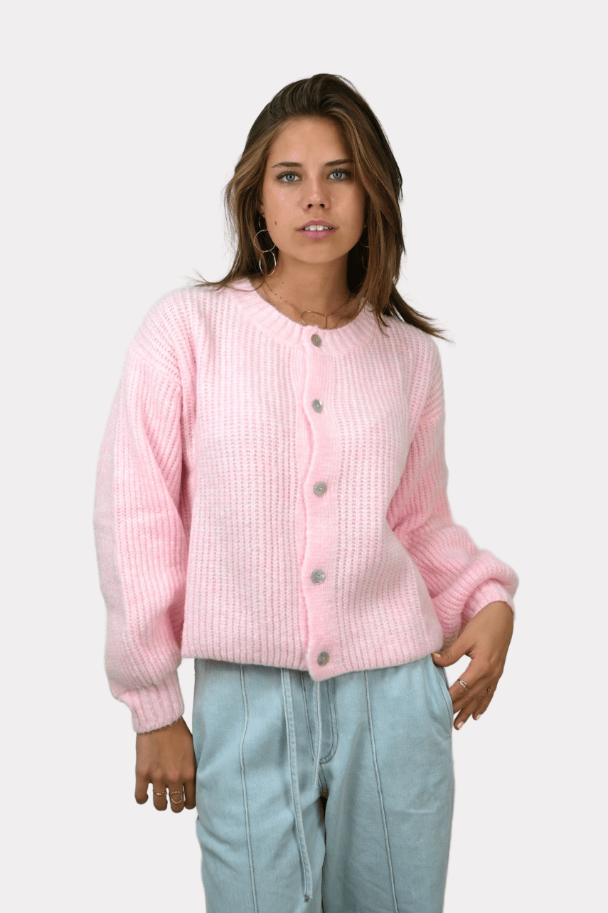 Brooklyn cardigan - licht roze