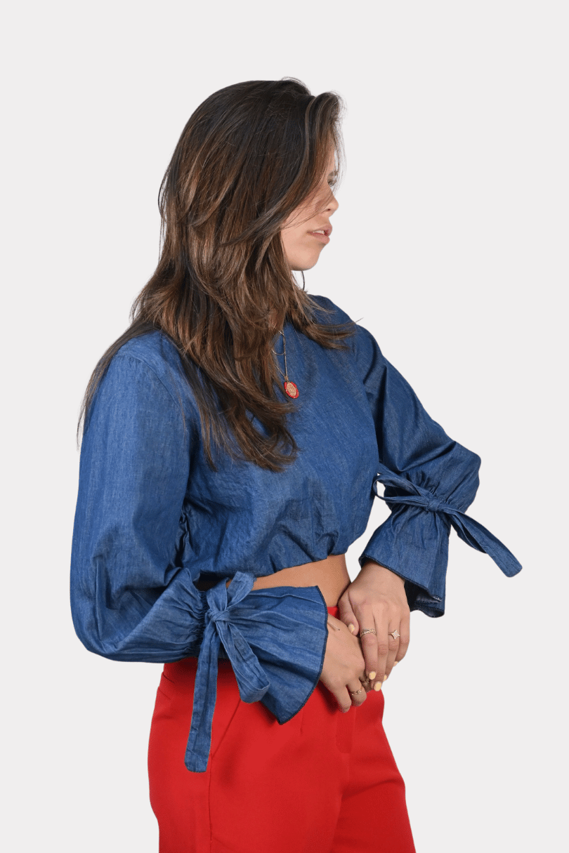 Elevate top - denim