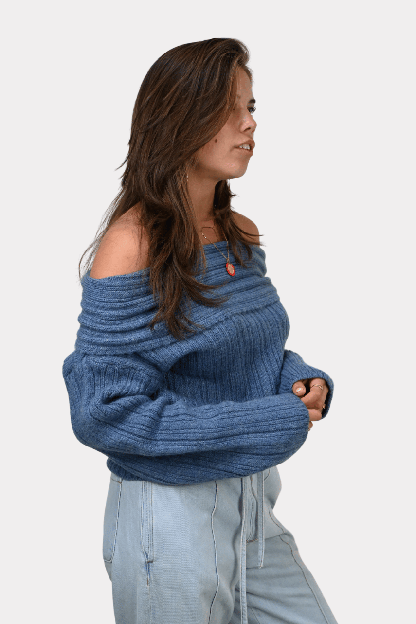 Maxime knit off shoulder - jeans