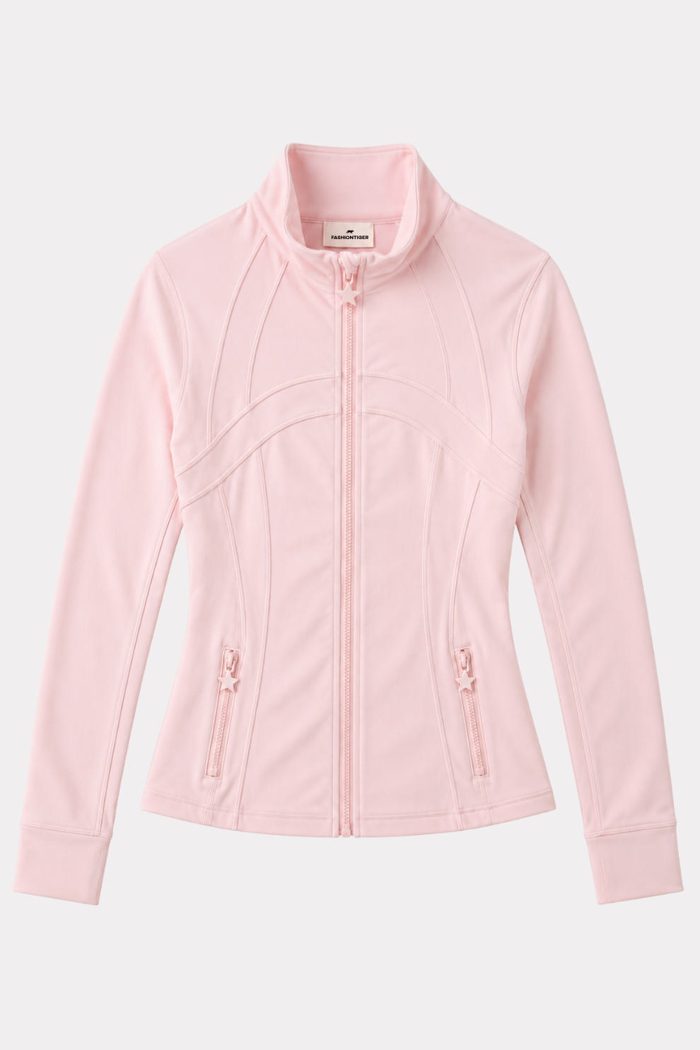 Fashiontiger sportswear zip jacket - licht roze 9
