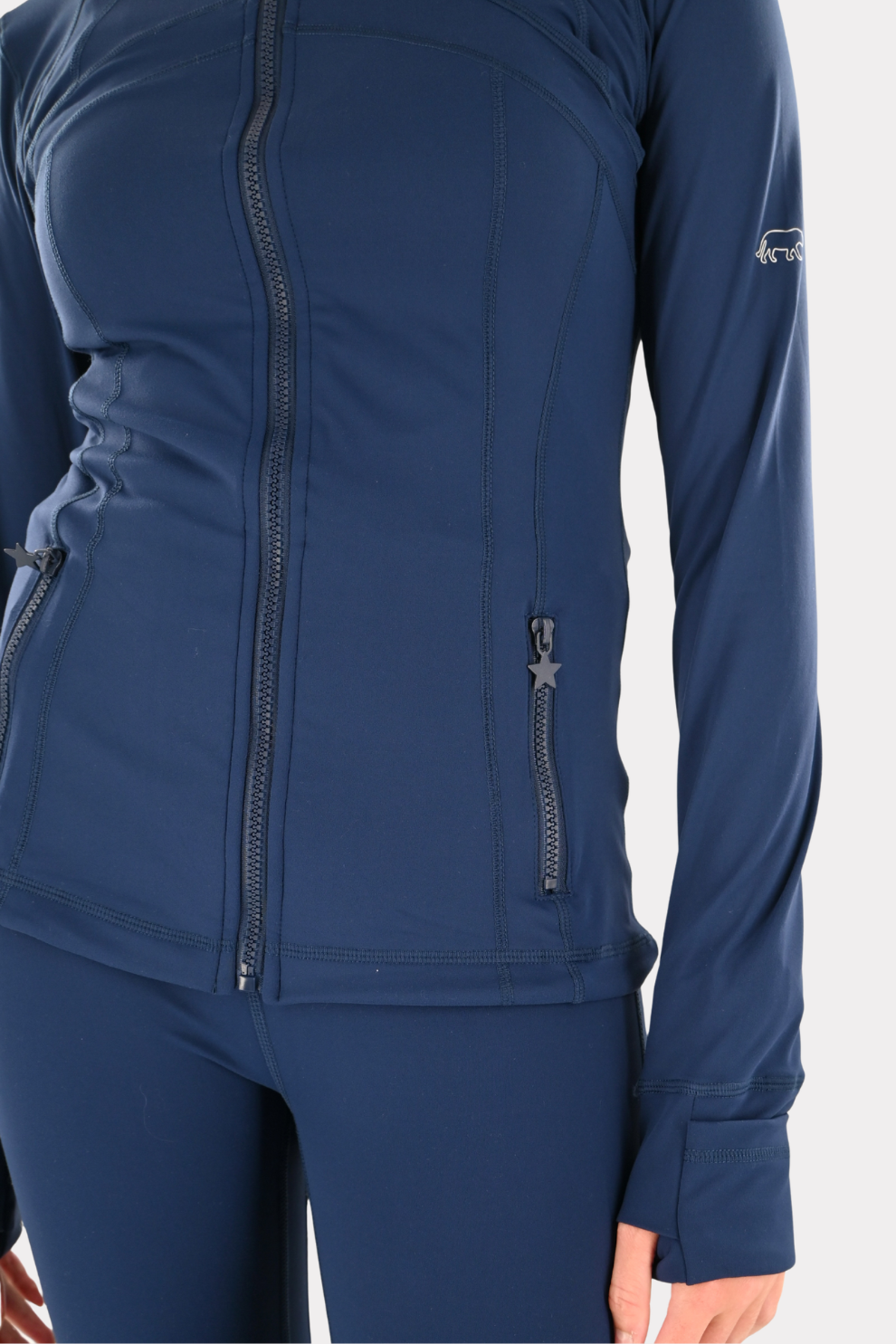 Fashiontiger veste zippée de sport - bleu marine 10