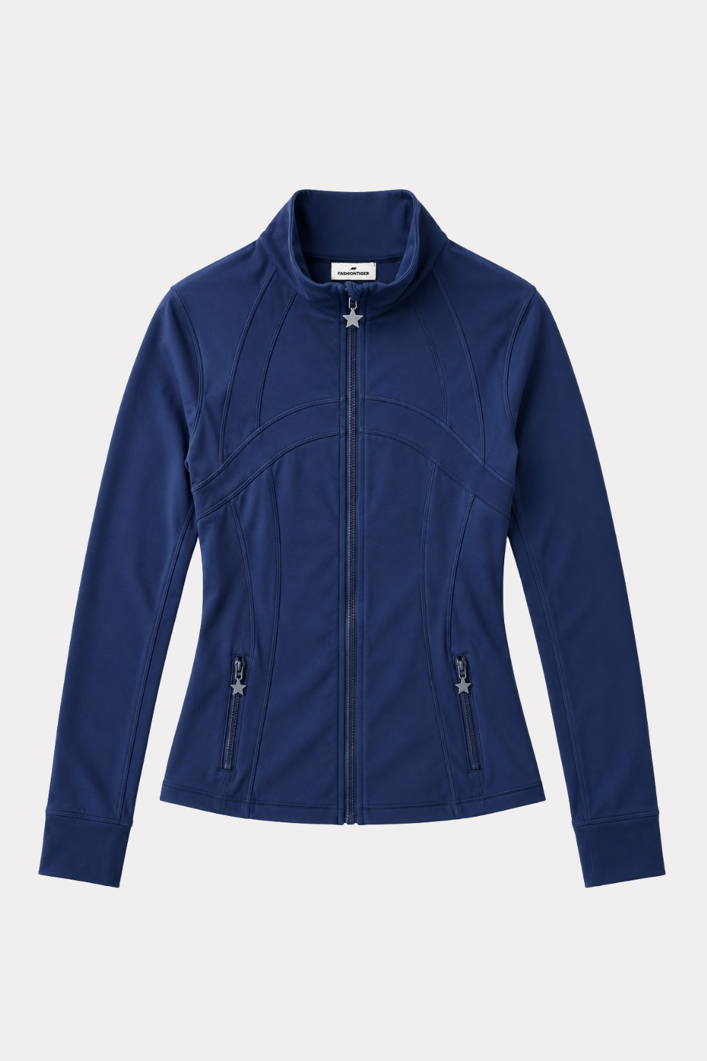 Fashiontiger veste de sport zippée - bleu marine 11