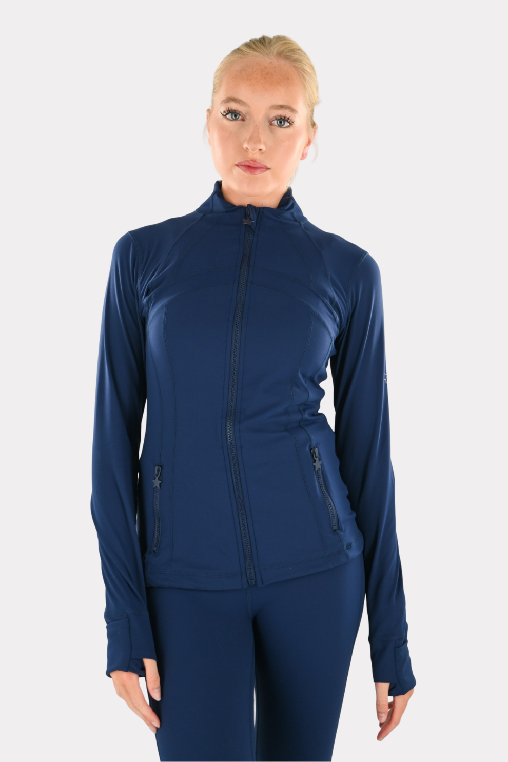 Fashiontiger veste de sport zippée - bleu marine 6