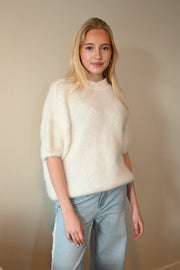 Faye knit short sleeve - wit - Fashiontiger 1