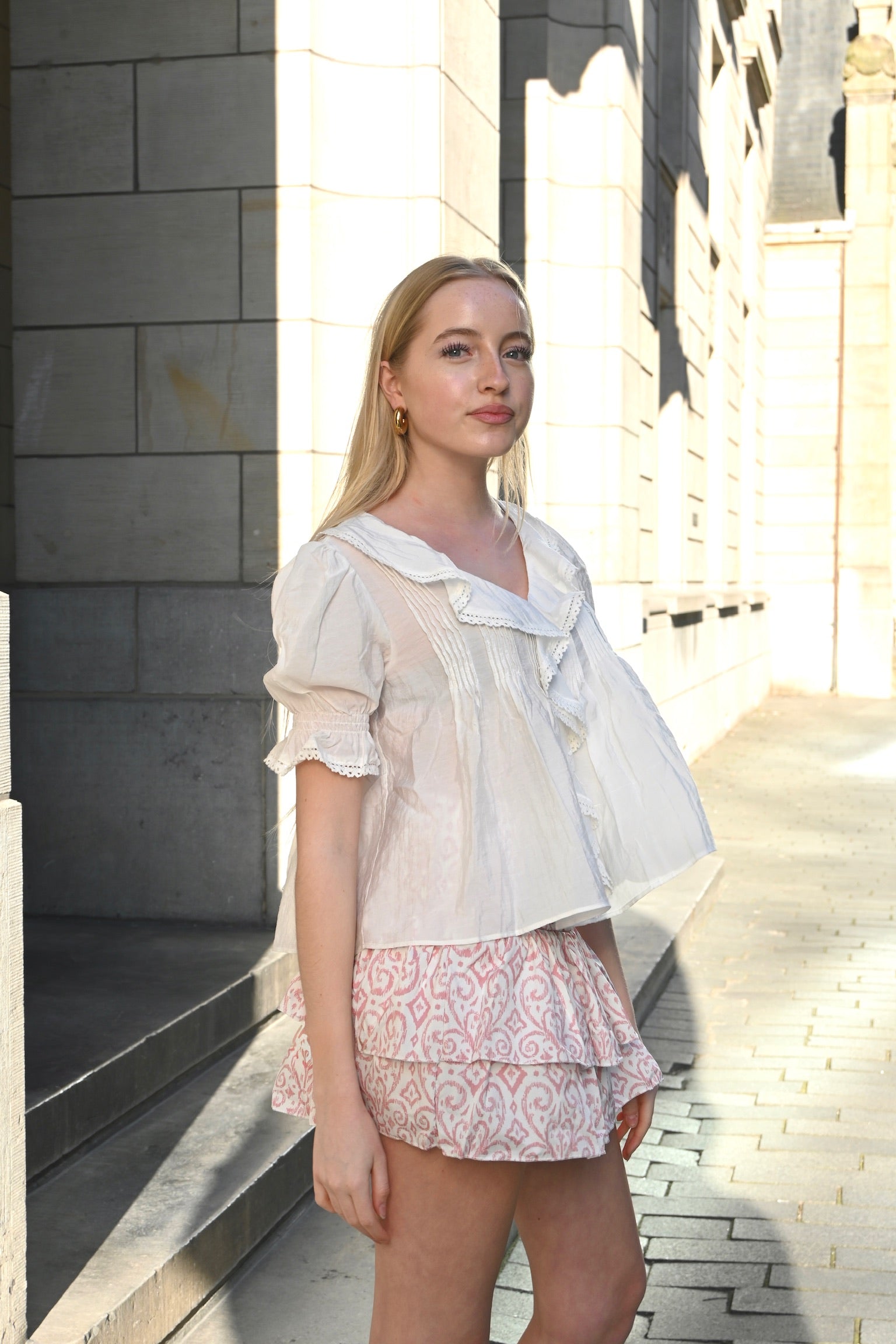 Florence skort - roze - Fashiontiger 3