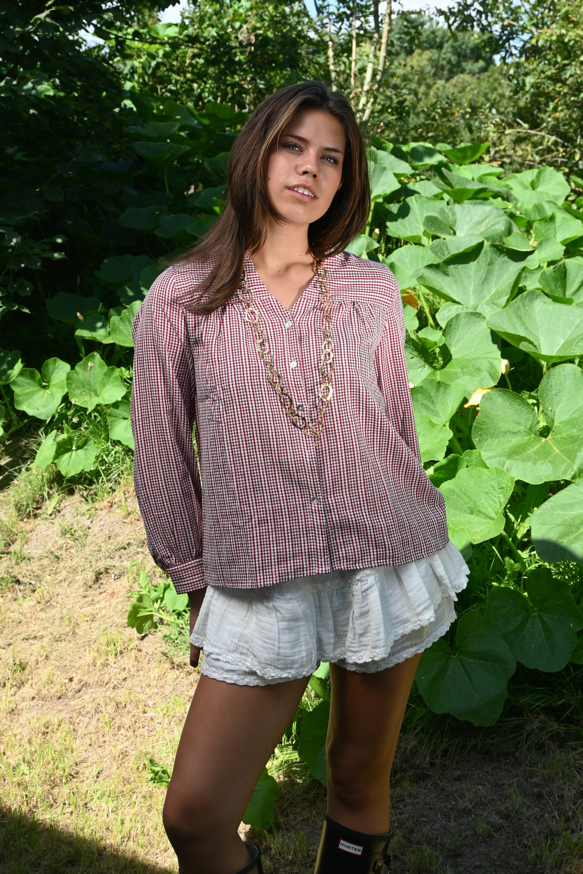 Guilia blouse - rood - fashiontiger 2
