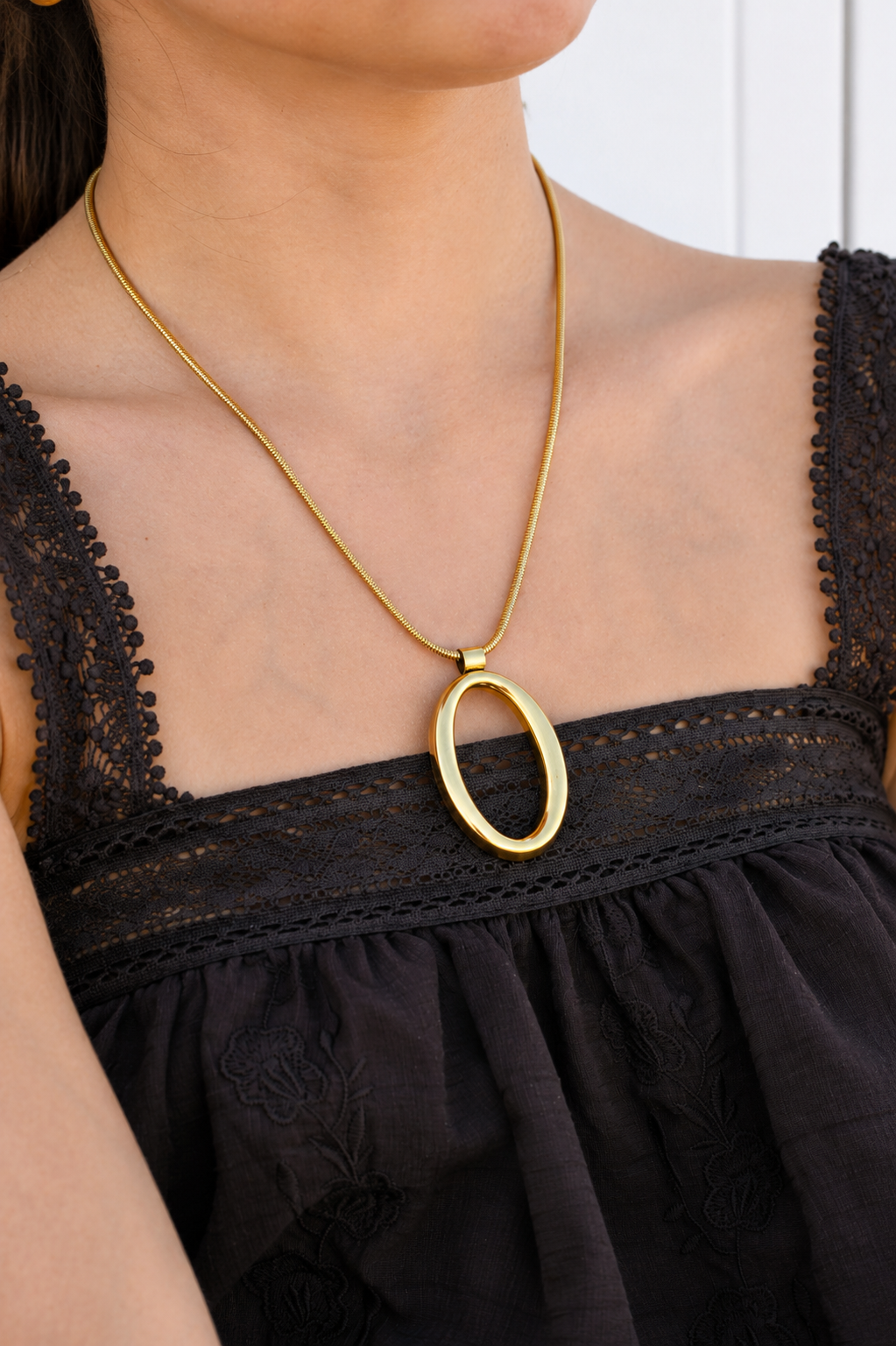 Halo necklace - gold