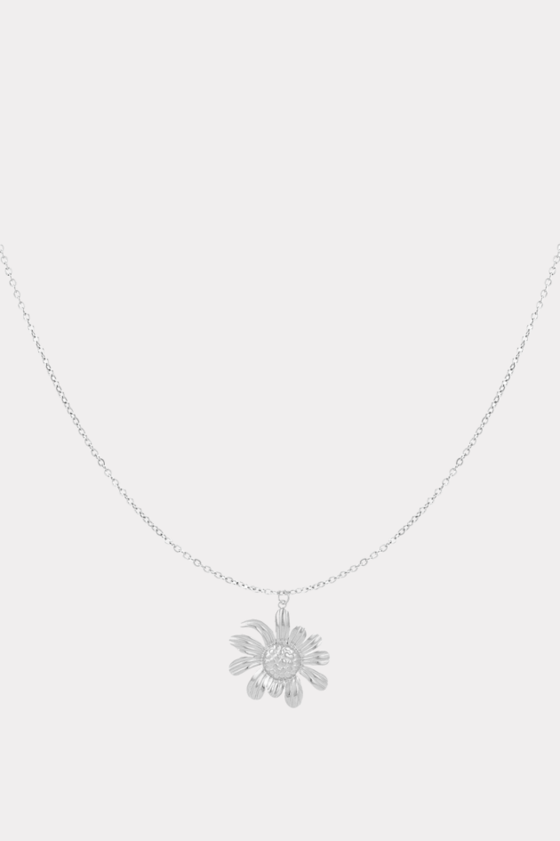 Happy daisy necklace silver fashiontiger