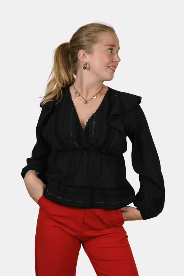 Holly blouse - zwart