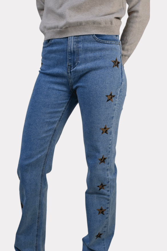 <tc>Sky full of tiger stars jeans - blue</tc>