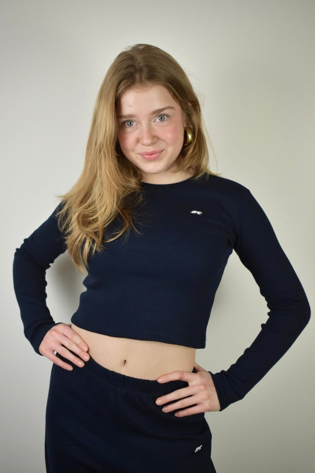 <tc>Sunday top - navy</tc>