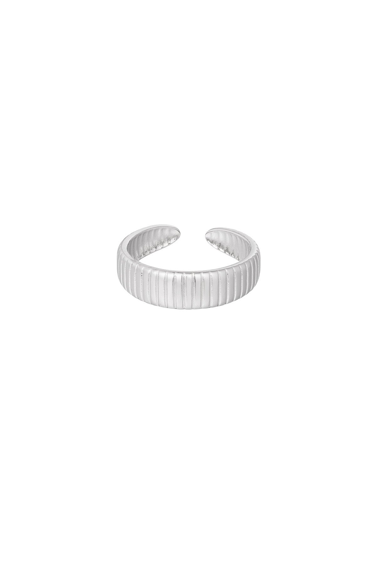 Striped ring - silver