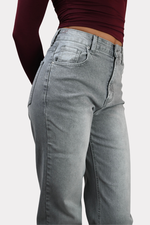 Jazzy straight leg jeans - light grey 1