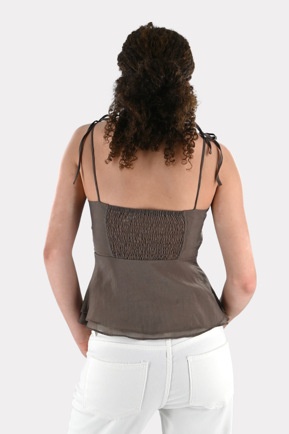 Lagoon top - taupe - Fashiontiger 9