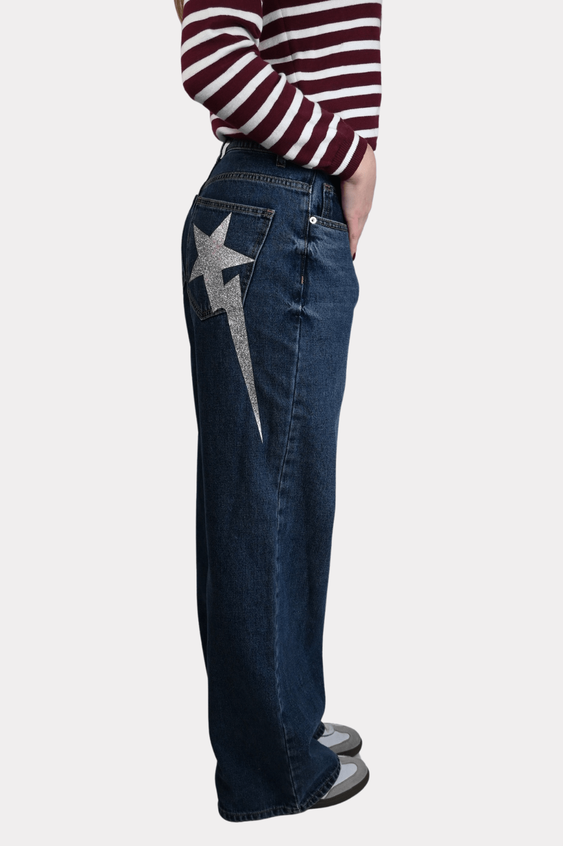 Lightning star jeans - blauw - 3