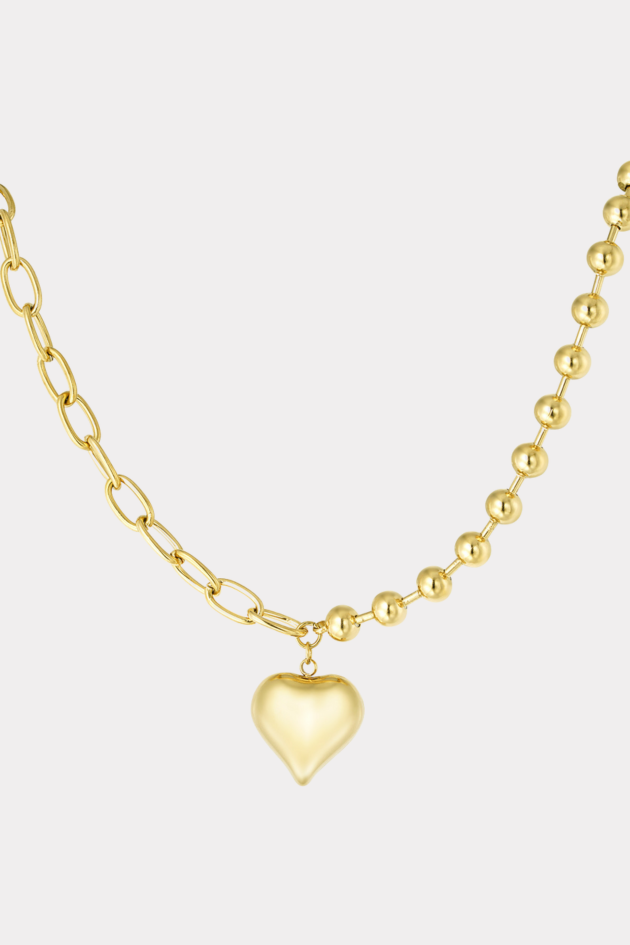 Locked of love necklace gold