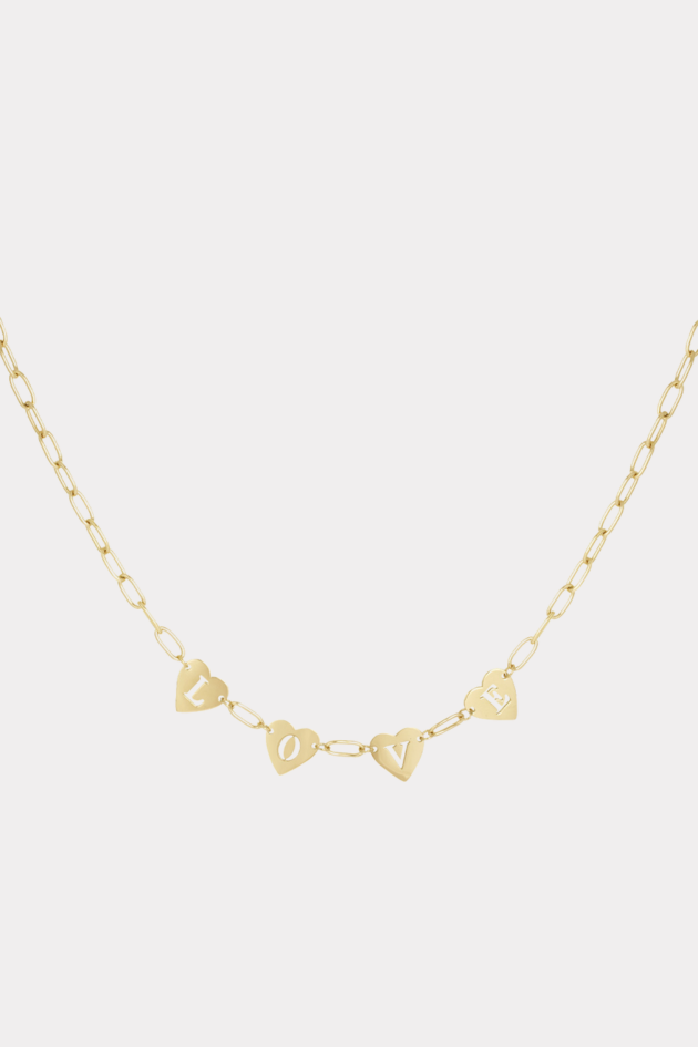 Loving link necklace gold fashiontiger