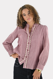 Lucia blouse - bordeaux - fashtiontiger