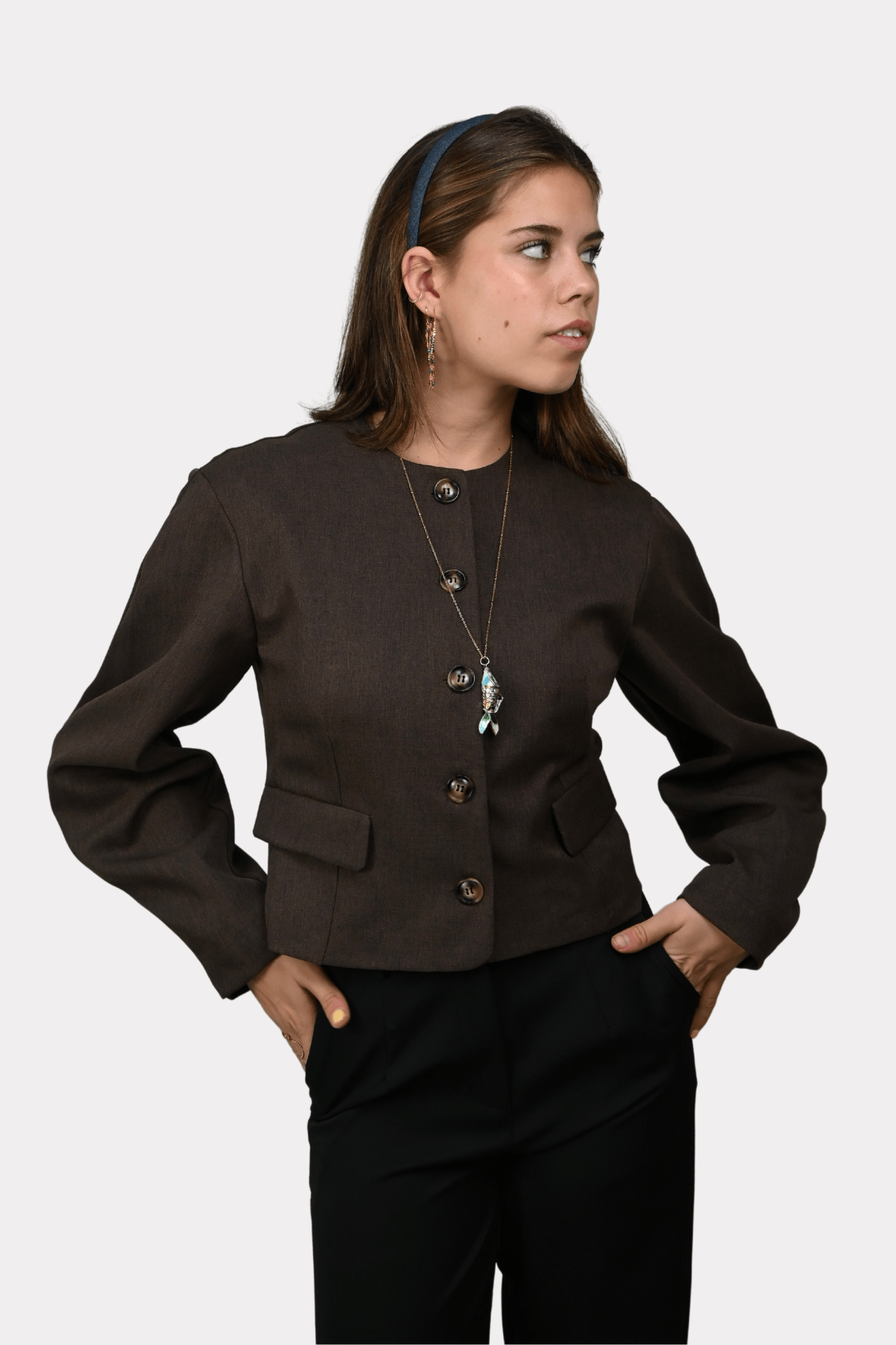 Lucy blazer - bruin - 3