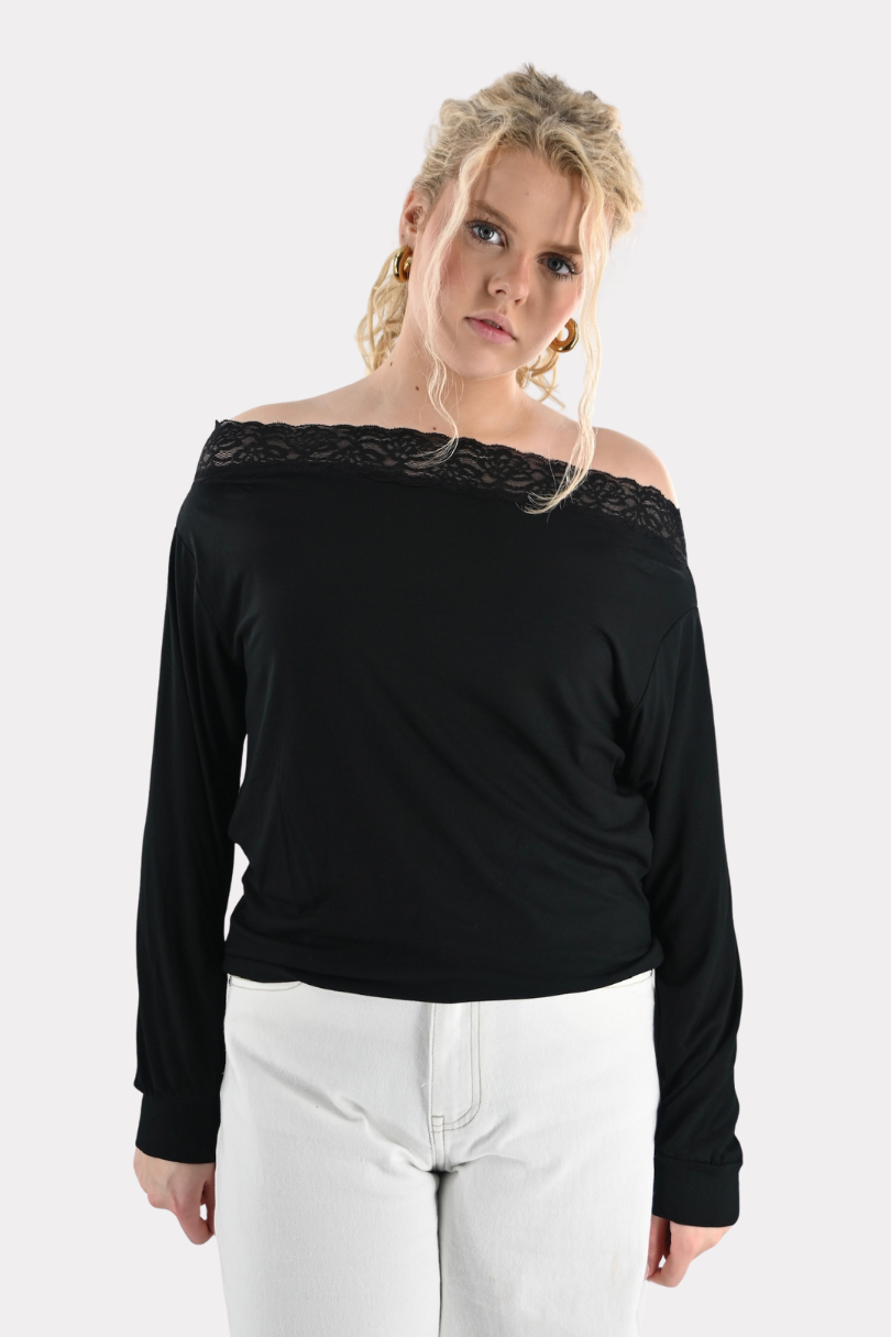 Michelle lace top - zwart - Fashiontiger 2